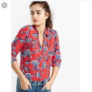 Express the Portofino shirt red/blue floral